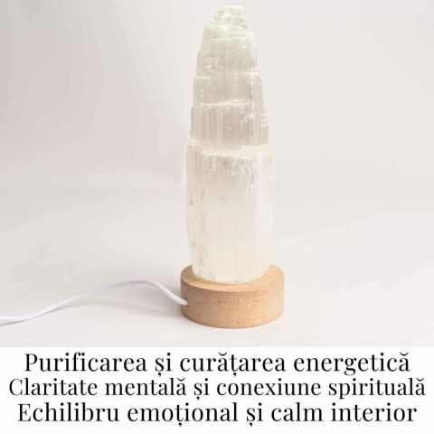 Lampa de noapte din Selenit natural – Purificare si Liniste [7]