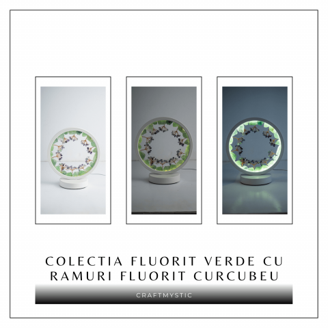 Lampa cu fluorit verde si curcubeu – Claritate si armonie cu cristale naturale [7]