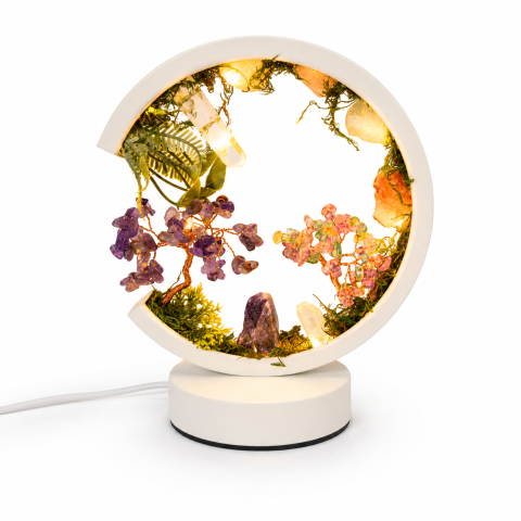 Lampa Rotunda cu Pietre Naturale – Armonie, Echilibru si Energie Pozitiva [5]