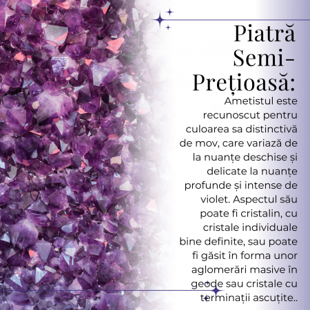 Mini Lampa de Noapte cu Arbore din Ametist Natural - Decoratiune de Birou cu Cristal Alb, Ideala pentru Dormitor si Decor Acasa [8]