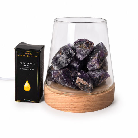 Lampa cu Ametist Brut Natural – Relaxare si Atmosfera Armonioasa [6]