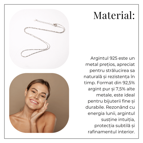 Lant Argint 925 Subtire Stralucitor – Reglabil, Elegant si Versatil [5]
