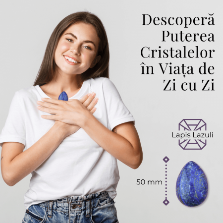 Ou Handmade de 50mm din Piatra Naturala de Lapis Lazuli [6]