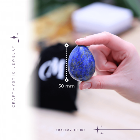 Ou Handmade de 50mm din Piatra Naturala de Lapis Lazuli [1]