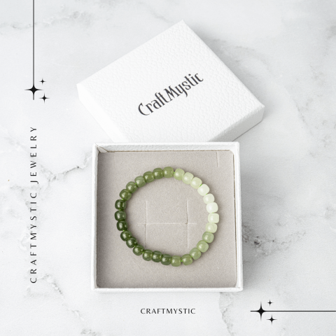 Bratara Degradeu din Nefrit Hetian Natural – Vitalitate si Echilibru [6]