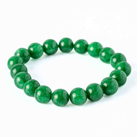 Cristale pe beneficii - Echilibru si Vitalitate – Bratara cu Jad Verde Natural
