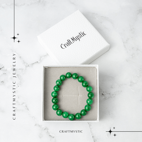 Echilibru si Vitalitate – Bratara cu Jad Verde Natural [6]