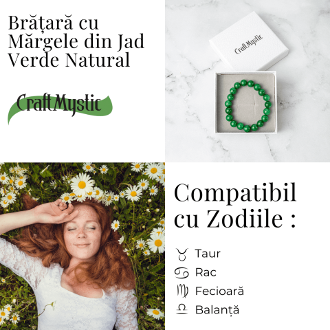 Echilibru si Vitalitate – Bratara cu Jad Verde Natural [4]