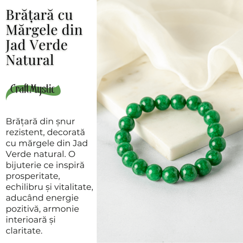 Echilibru si Vitalitate – Bratara cu Jad Verde Natural [2]