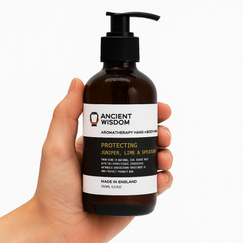 Instrumente și Accesorii Spirituale - Gel de dus si sapun lichid pentru maini – Ienupar, Lime si Menta dulce – 250 ml