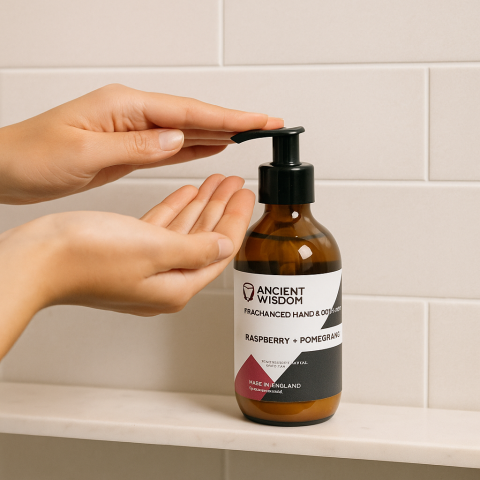 Gel de dus si sapun lichid 300ml – Zmeura si Rodie Curatare blanda, parfum fructat [1]