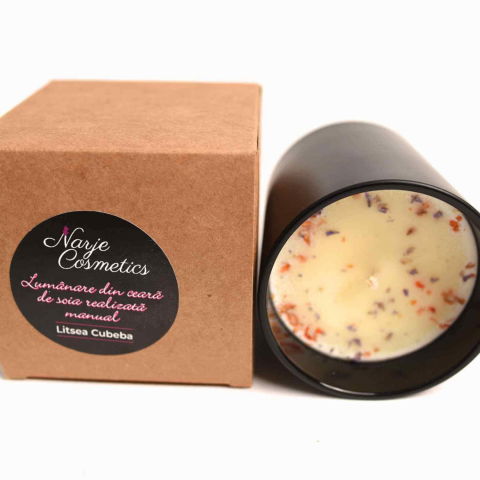 Lumanare cu ulei esential de litsea cubeba – Relaxare si revitalizare naturala [3]