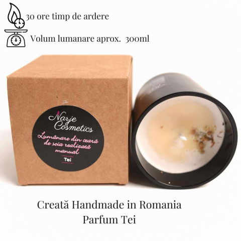 Lumanare cu ulei esential de tei – Relaxare si echilibru [2]