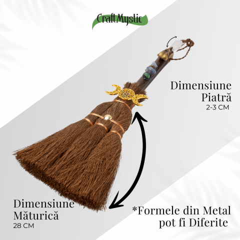 Maturica Energetica cu Cuart Transparent si Pietre Chakre – Claritate, Lumina si Protectie Sacra [3]