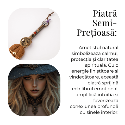 Maturica Energetica cu Ametist si Set Chakre – Purificare, Protectie si Armonie Sacra [6]