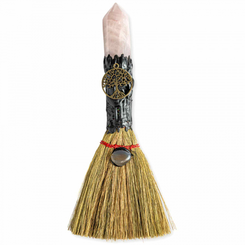 Cristale și Pietre Semiprețioase - Maturica pentru curatare energetica – Varf Cuart Roz natural