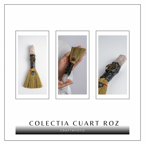 Maturica pentru curatare energetica – Varf Cuart Roz natural [7]