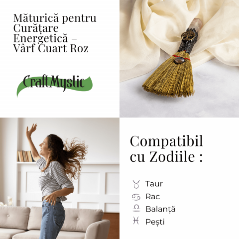 Maturica pentru curatare energetica – Varf Cuart Roz natural [5]