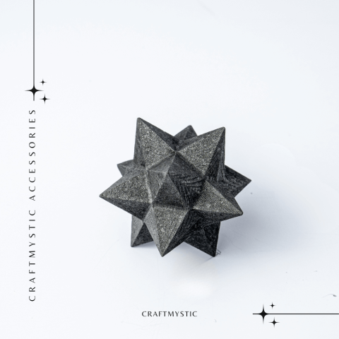 Merkaba din Shungit Natural 5.5 cm – Stea Sacra de Protectie, Purificare si Armonie Energetica [6]