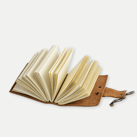 Mini Jurnal vintage din piele cu incuietoarea de epoca  – Intimitate si stil retro [8]