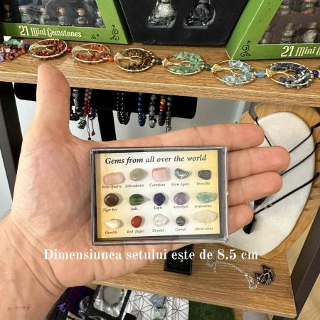 Mini set educational copii 15 pietre de colectie | Pietre specimen etichetate, educationale pentru baieti si fete [1]