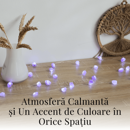 Sirag din Pietre Naturale de Ametist 15-20 mm cu Mufa USB [2]