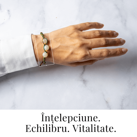 Noroc si Echilibru – Bratara Impletita din Jad Hetian Natural [1]
