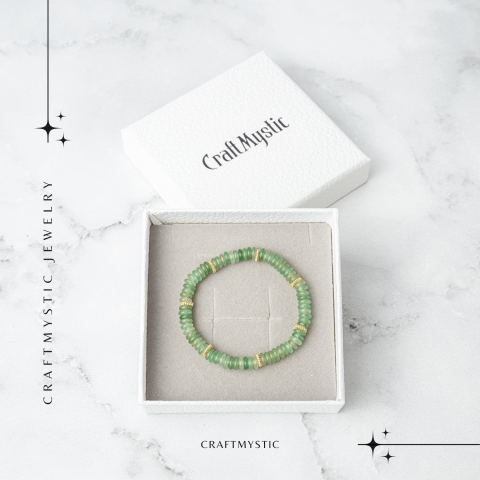 Noroc si Abundenta – Bratara din Aventurin Verde Natural [7]