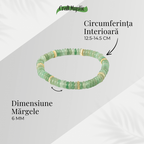 Noroc si Abundenta – Bratara din Aventurin Verde Natural [3]