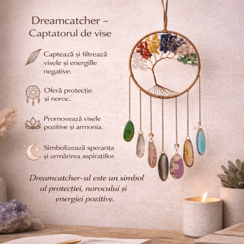 Dreamcatcher cu cele 7 chakre – un simbol al armoniei si al echilibrului interior [2]
