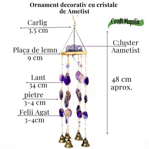 Ornament decorativ cu Ametist – un echilibru vizual care invita la liniste si reflectie [3]