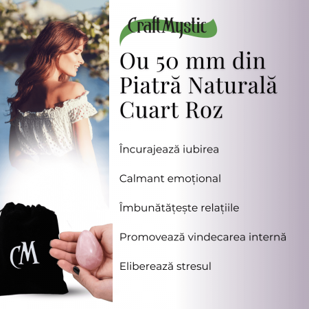 Ou din Cuart Roz Natural - Pacea si Armonia in Palma Ta [3]