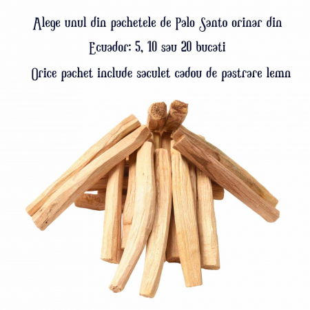 Pachet Lemn Palo Santo din Ecuador pentru Purificare Cristale, Eliminare Energii Negative, Meditatie [1]