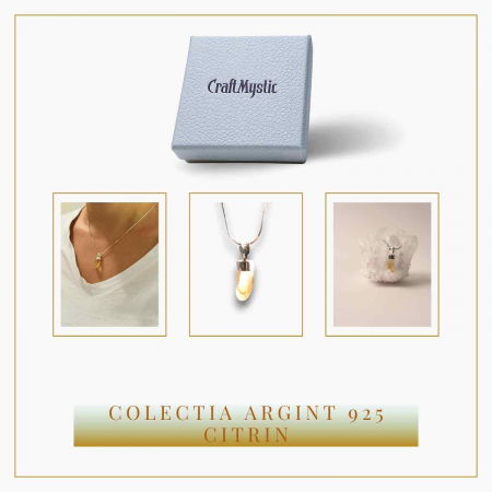 Pandantiv Argint cu Citrin - Energia si Stralucirea Naturii, 24mm [1]