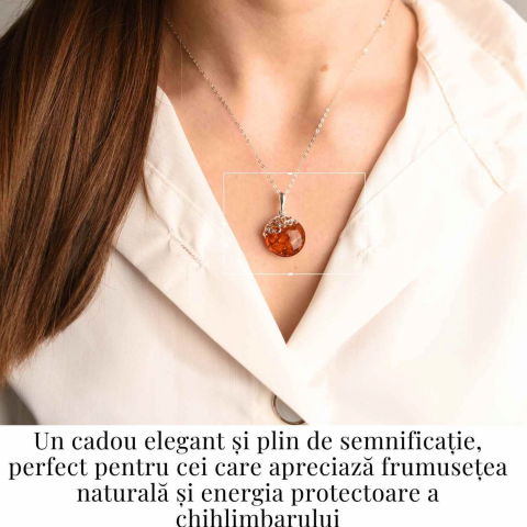 Colier argint 925 cu chihlimbar natural - eleganta si protectie [1]