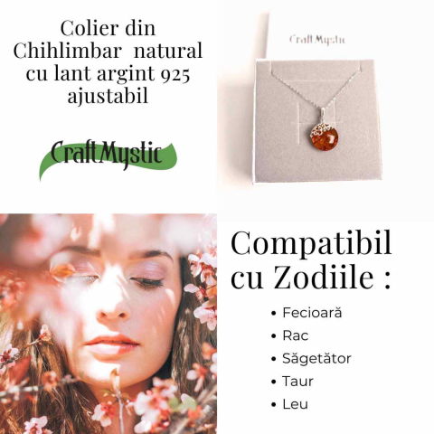Colier argint 925 cu chihlimbar natural - eleganta si protectie [3]