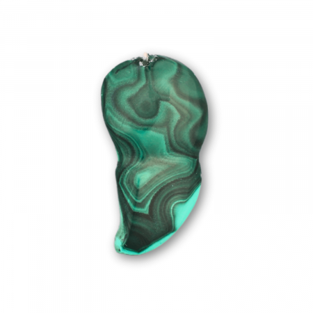 Pandantiv Unic 40-45 mm din Malachit Natural Forma Libera [0]