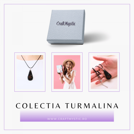  Pandantiv orgonic cu Turmalina Neagra in forma de Lacrima - Pentru purificare emotionala - Absorba Energie Negativa [7]