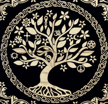 Panza Sacra pentru altar magic - Design Tree of Life Arborele Vietii - Vrajitorie Tarot Wiccani Spiritualitate - Copie - Copie [4]
