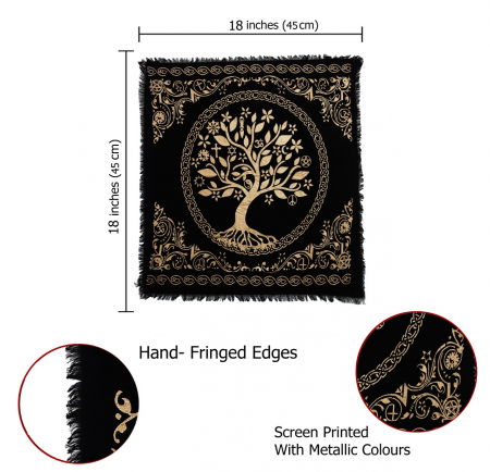 Panza Sacra pentru altar magic - Design Tree of Life Arborele Vietii - Vrajitorie Tarot Wiccani Spiritualitate - Copie - Copie [1]