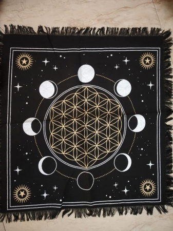 Panza Sacra pentru altar magic - Design Moon Phases - Vrajitorie Tarot Wiccani Spiritualitate - Copie [2]