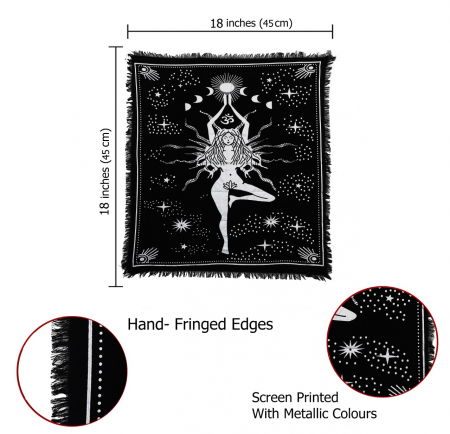 Panza Sacra pentru altar magic - Design 5 Moon Phases - Vrajitorie Tarot Wiccani Spiritualitate - Copie - Copie - Copie [1]