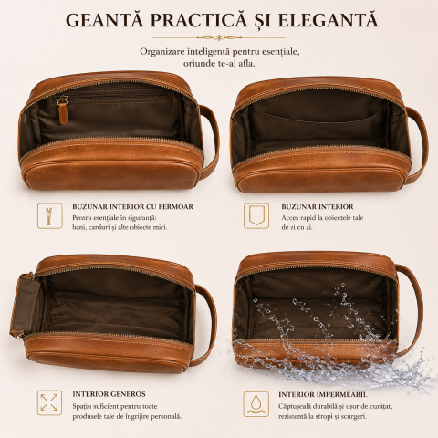 Geanta Barbateasca din Piele Naturala Dreptunghiulara – Organizare Premium si Eleganta Zilnica [3]