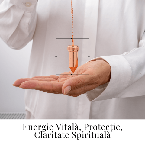 Pendul Cupru Hexagonal cu Filet – Protectie si Claritate Energetica [1]