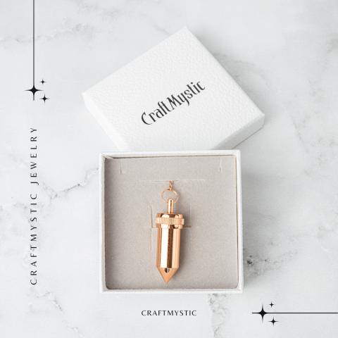 Pendul Cupru Hexagonal cu Filet – Protectie si Claritate Energetica [6]