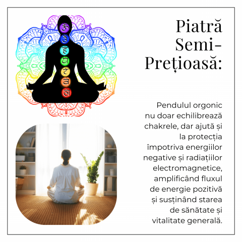 Pendul de Radiestezie cu Pietre 7 Chakre – Echilibru Energetic si Claritate [7]