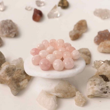 Piatra rulata din Cuart Roz Natural - Iubire si Vindecare, 2-3 cm [3]