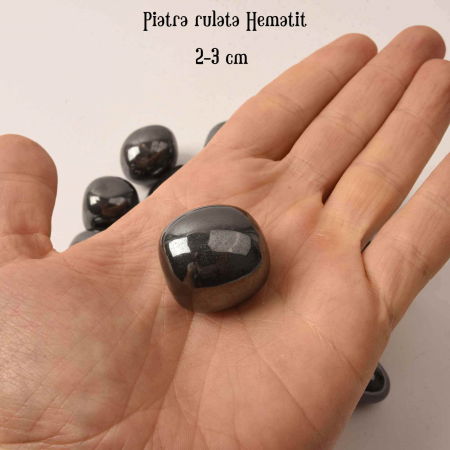 Piatra rulata din Hematit Natural - Echilibru si Protectie, 2-3 cm [2]