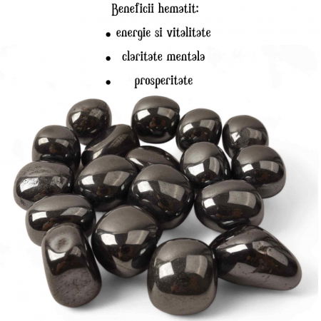 Piatra rulata din Hematit Natural - Echilibru si Protectie, 2-3 cm [1]