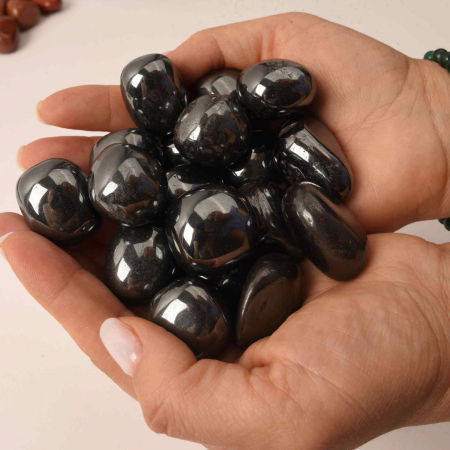 Piatra rulata din Hematit Natural - Echilibru si Protectie, 2-3 cm [3]